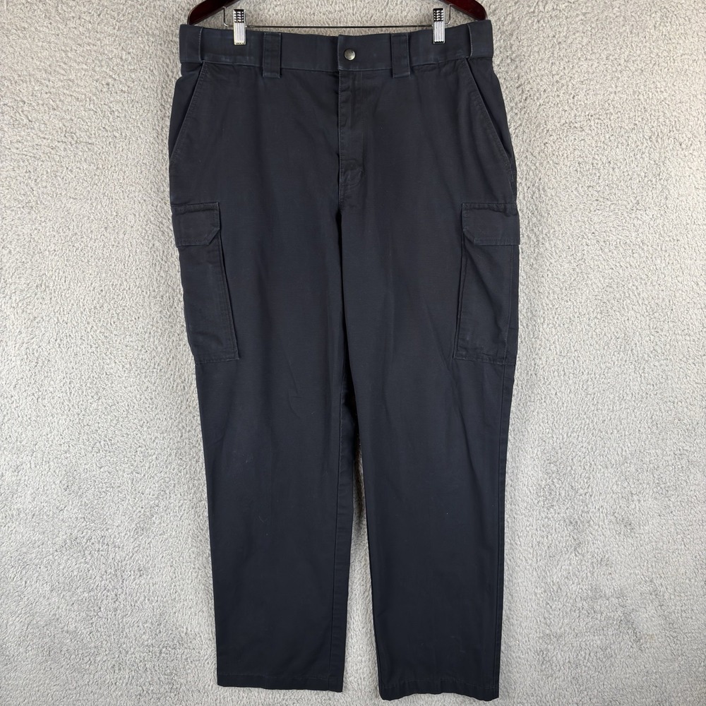 5.11 Tactical Cargo Pants Mens 38x32 Navy Ripstop EMS EMT Duty Adjustable Waist
